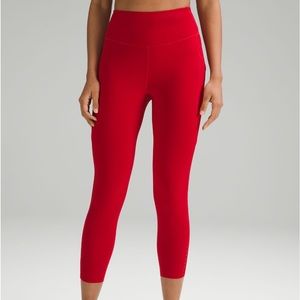 Lululemon size 2 red legging 25 inch